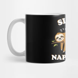 Funny Sloth Napping Squad Spirit Animal Gift Mug